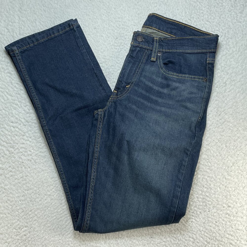 Levis Jeans 514 Mens 29x32 Blue Classic Straight Leg Low Rise Denim 90s Y2K